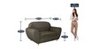 Petal 2 Seater Sofa in Coffee Brown Colour Petal 2 Seater Sofa in Coffee Brown Colour