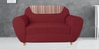 Petal 2 Seater Sofa in Indian Red colour