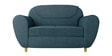 Petal 2 Seater Sofa in Ink Blue Colour