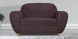 Petal 2 Seater Sofa in Plum Purple Colour