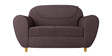 Petal 2 Seater Sofa in Plum Purple Colour