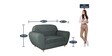 Petal 2 Seater Sofa in Steel Grey Colour