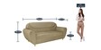 Petal 3 Seater Sofa in Dessert Beige Colour