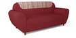 Petal Fabric 3 Seater Sofa in Indian Red Finish