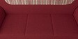Petal Fabric 3 Seater Sofa in Indian Red Finish