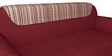 Petal Fabric 3 Seater Sofa in Indian Red Finish