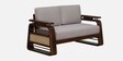 Petra Sheesham Wood 2 Seater Sofa In Beige Colour