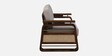Petra Sheesham Wood 2 Seater Sofa In Beige Colour