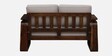 Petra Sheesham Wood 2 Seater Sofa In Beige Colour