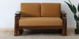 Petra Sheesham Wood 2 Seater Sofa In Light Brown Colour