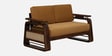 Petra Sheesham Wood 2 Seater Sofa In Light Brown Colour