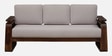 Petra Sheesham Wood 3 Seater Sofa In Beige Colour