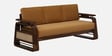 Petra Sheesham Wood 3 Seater Sofa In Light Brown Colour