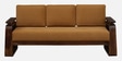 Petra Sheesham Wood 3 Seater Sofa In Light Brown Colour