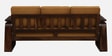 Petra Sheesham Wood 3 Seater Sofa In Light Brown Colour
