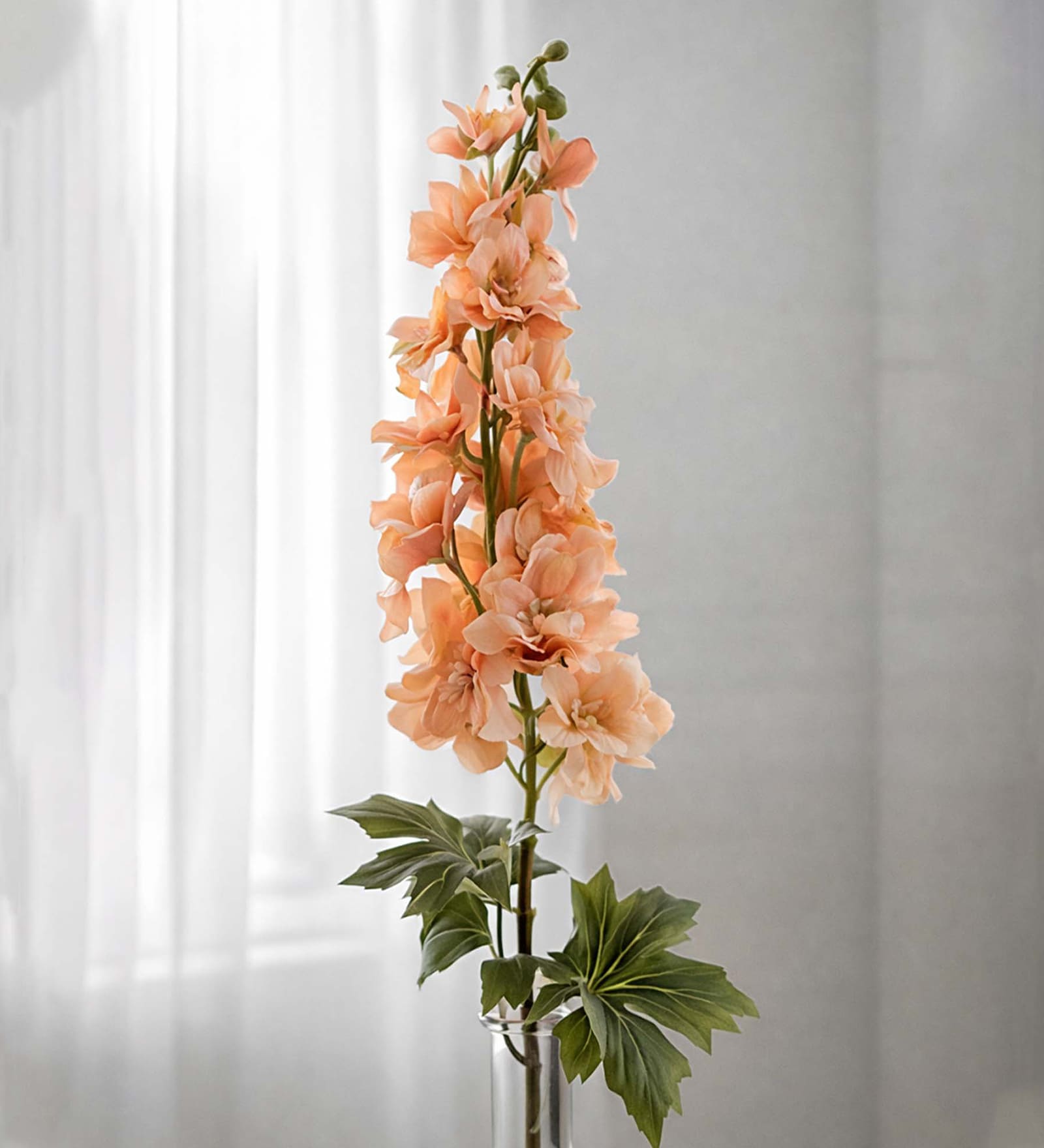 Peach Silk Cherry Blossom Silk Stem Single Stem Flower