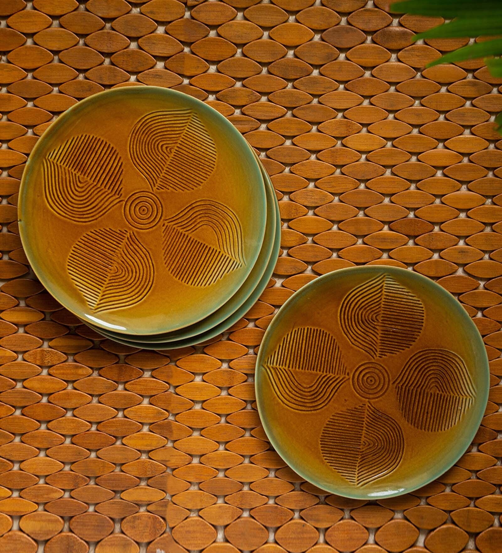 Peacock Boulevard 9.9 Inch (Set of 4) Ceramic Dinner Plates