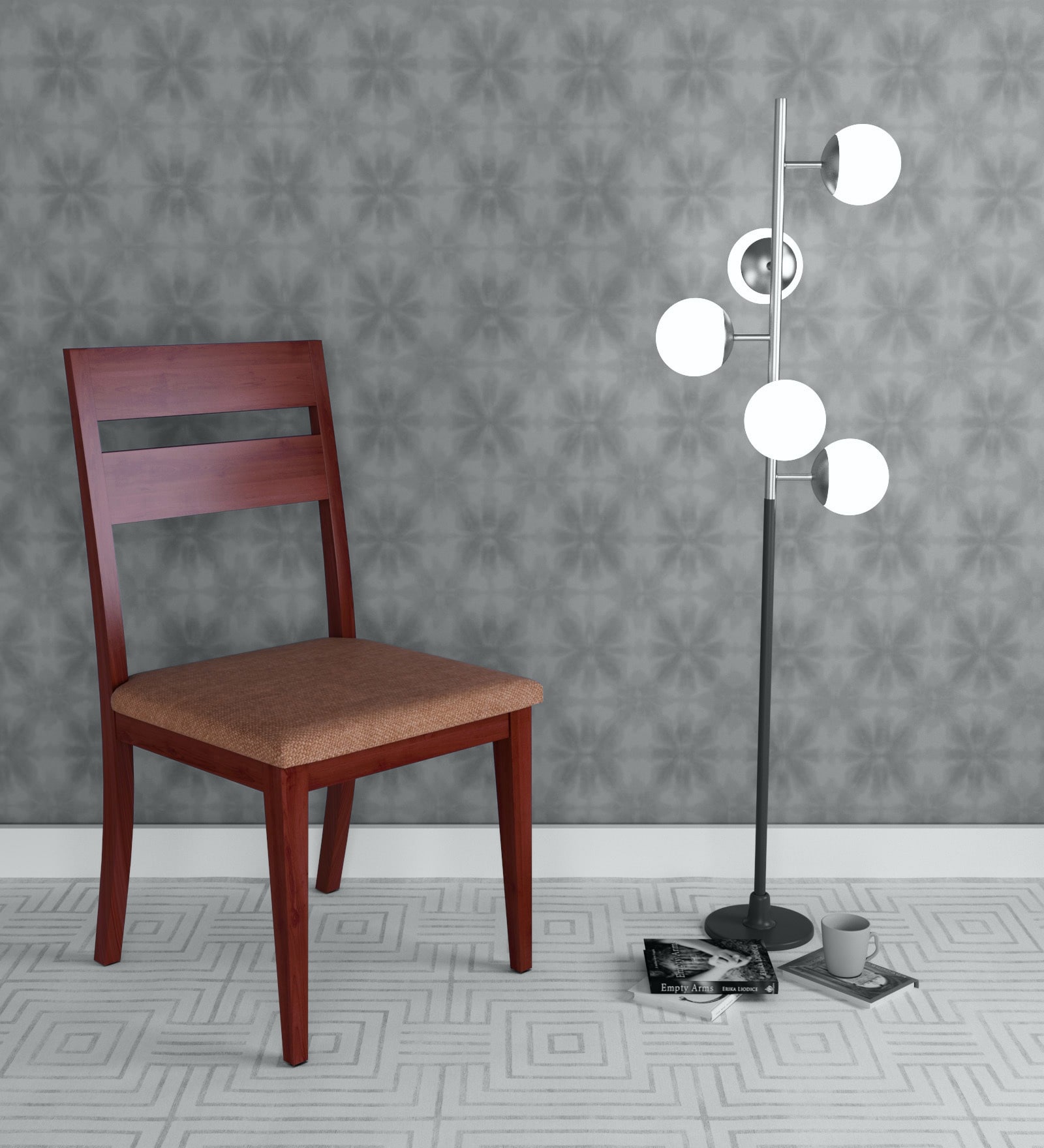 Pearl Solid Wood Dining Chairs in Beige Colour