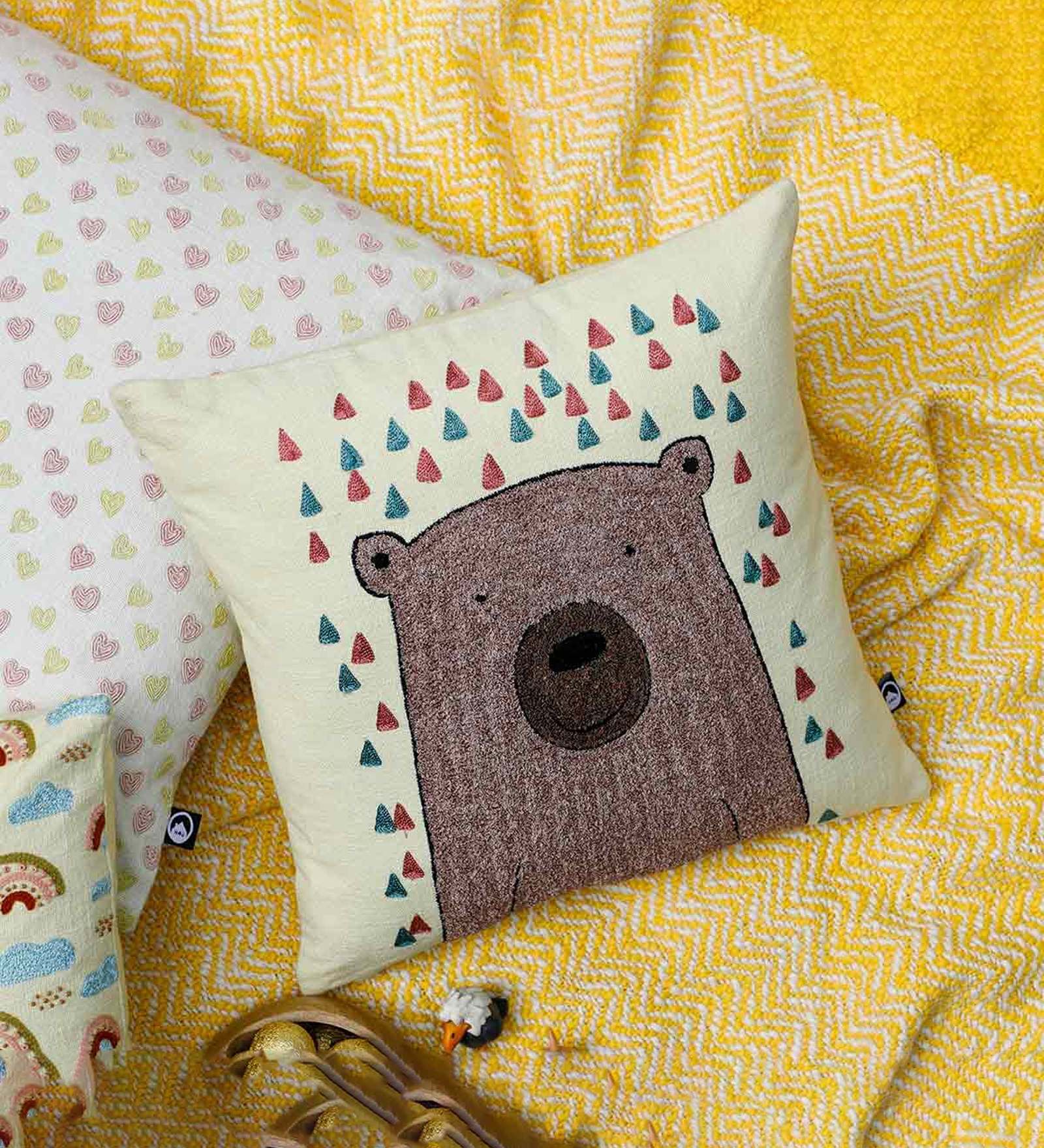 Wolkenkissen Plüsch Mit Fuß - Niedliches Wurfkissen 50x35cm Für Kinderzimmer Deko