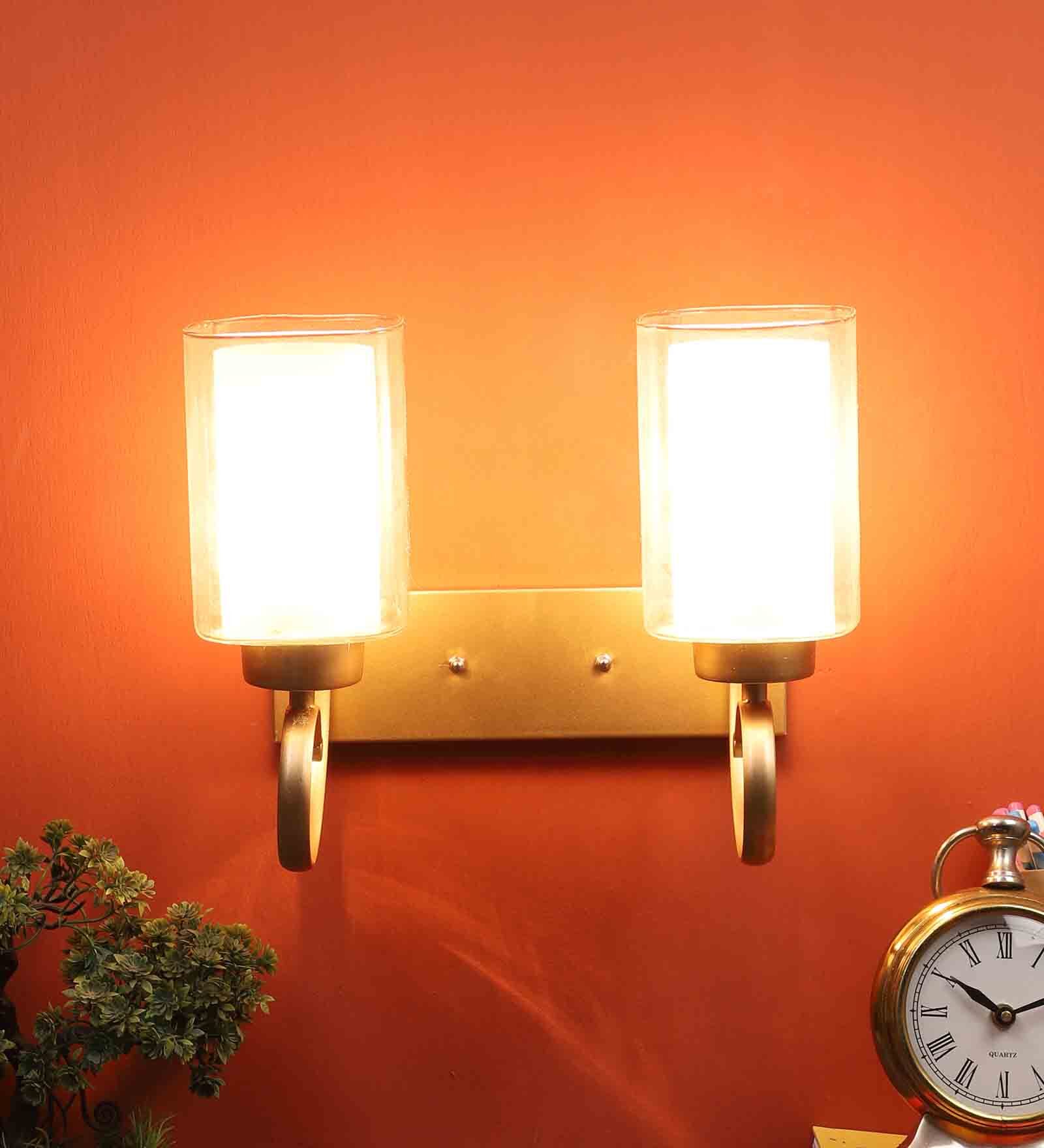 Pellucid Cilindro Gold Metal Wall Sconces