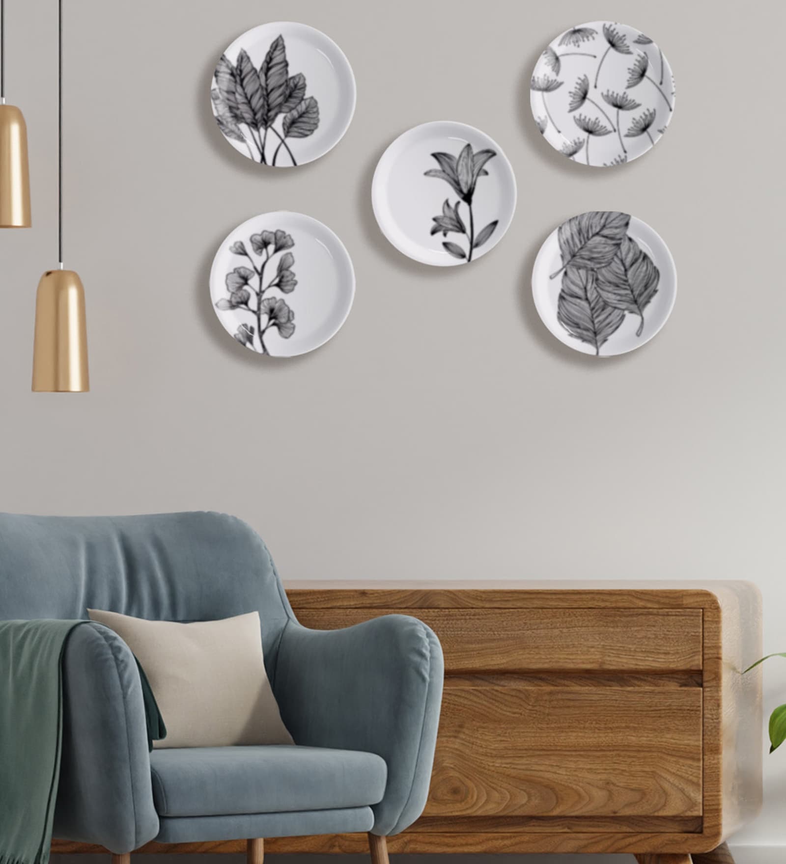 Pen & Ink Poetry Wall Plate