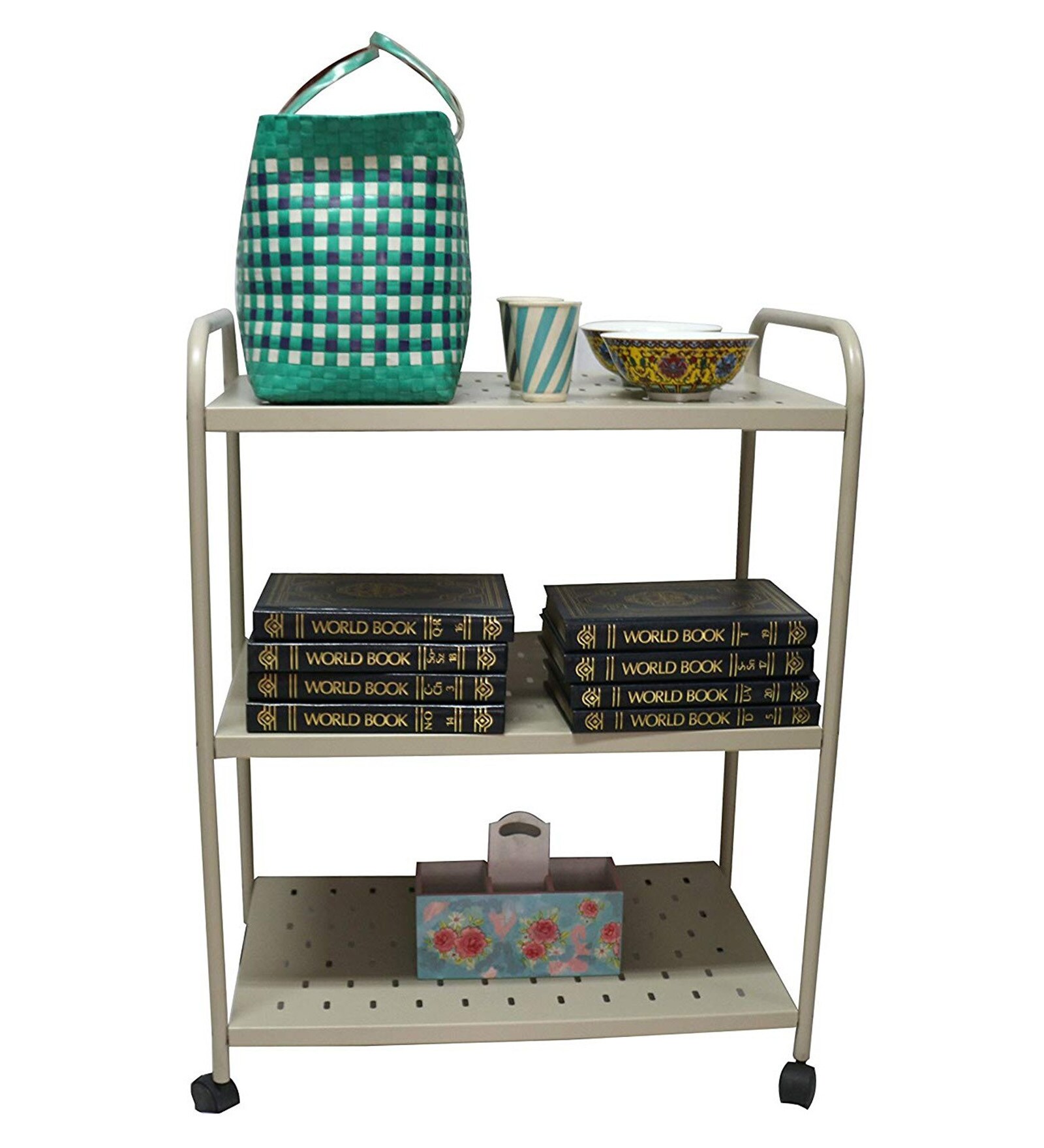 Buy 3 Tier Steel Kitchen Trolley By Peng Essentials Online Kitchen