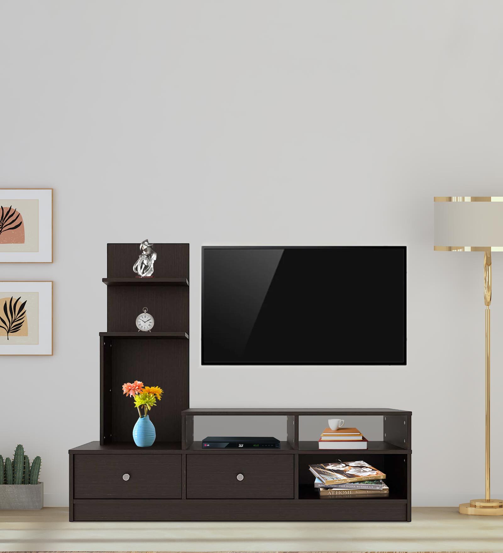 Persei TV Unit In Columbian Walnut Finish