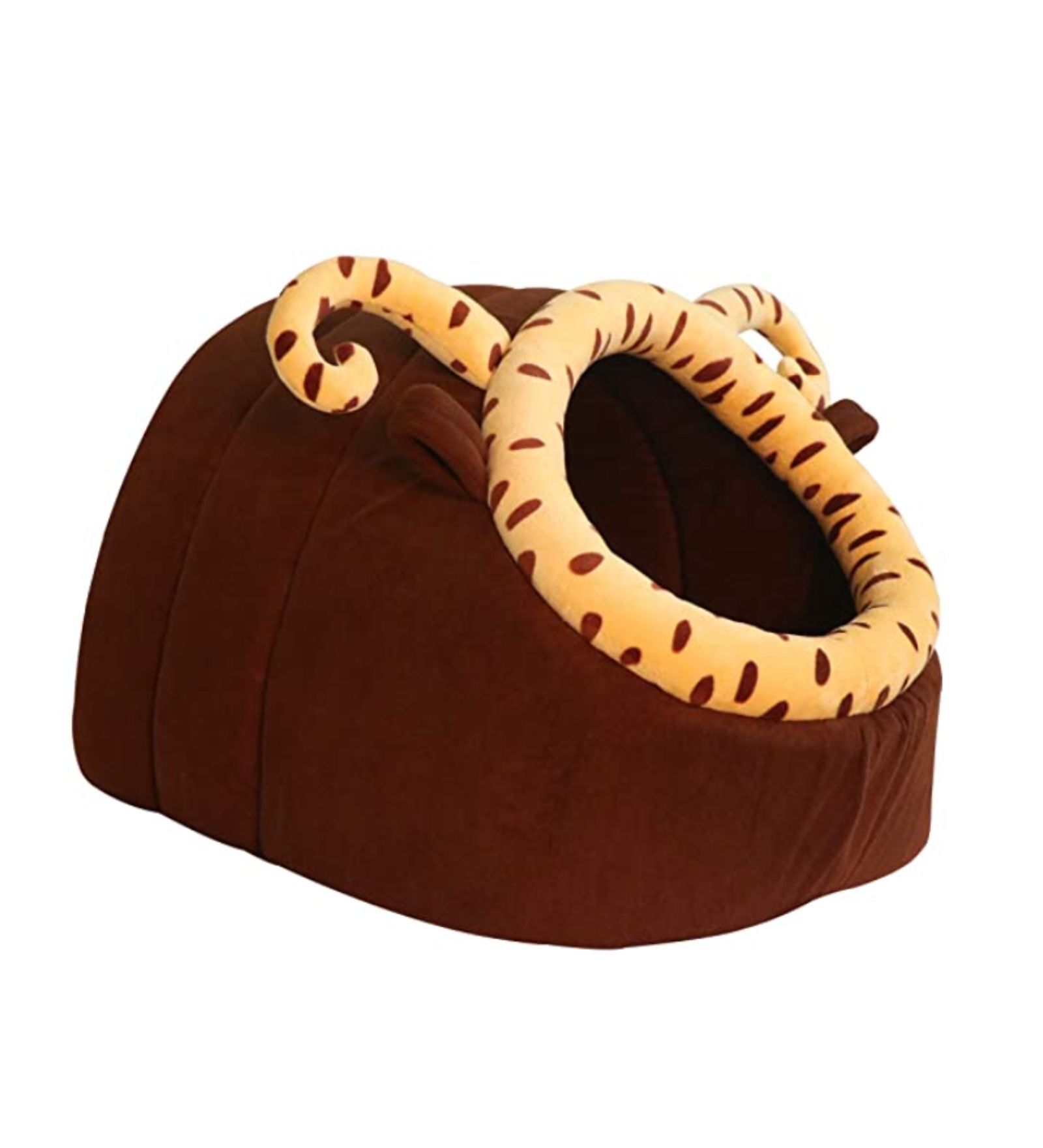 Large Pet Hut In Beige & Brown Colour