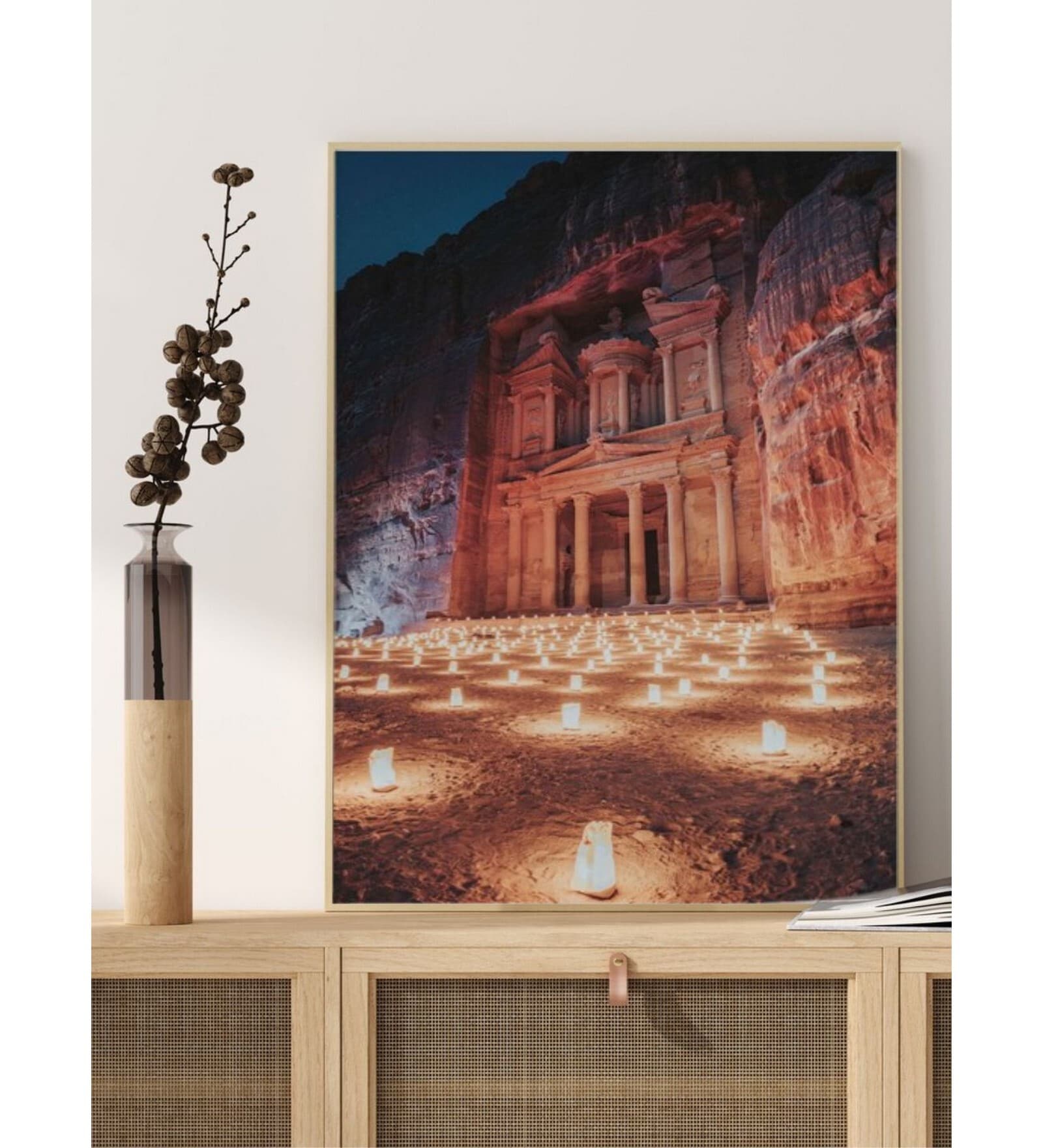 Petra at night, Desert