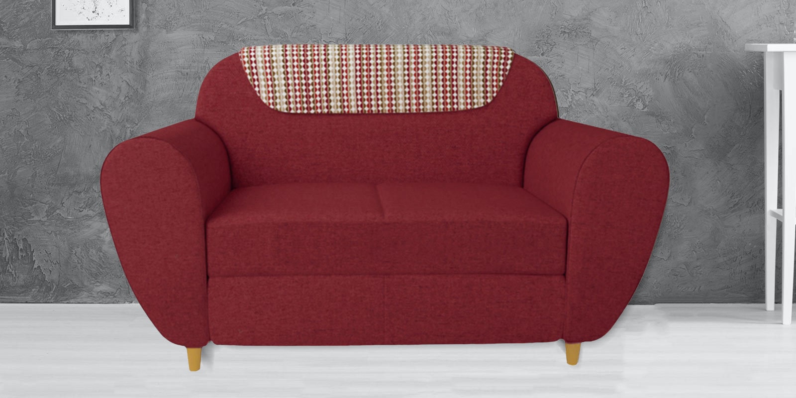 Petal 2 Seater Sofa in Indian Red colour Petal 2 Seater Sofa in Indian Red colour