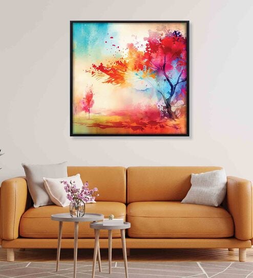 Scenary Multicolour Canvas Framed Wall Painting