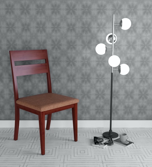 Pearl Solid Wood Dining Chairs in Beige Colour