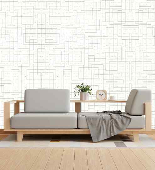 Pearl White Design Subtle Elegance Modern Style Wallpaper
