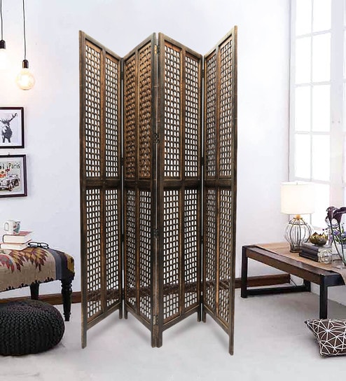 Engineered Wood Room Divider In Brown Colour By Shilpi