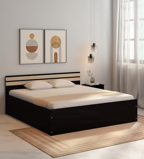 Peitho Queen Size Bed in Wenge Finish