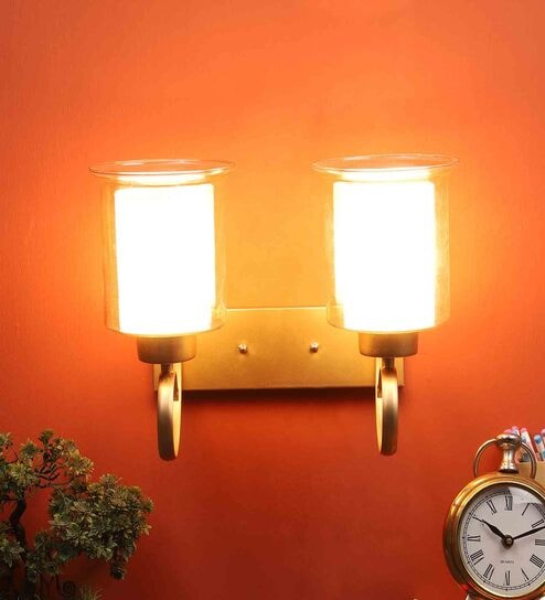 Pellucid Cilindro Gold Metal Wall Sconces