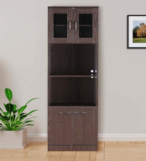 Penelope Hutch Cabinet In Oak Brown Finish By Hometown