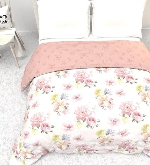 Peony Garden Reversible AC Comforter Double Bed 225cmx250cm