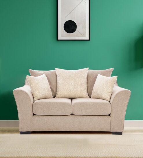 Perth 2 Seater Sofa In Beige Colour