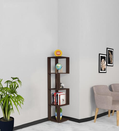 Peter Corner Bookshelf Frosty Wenge Finish