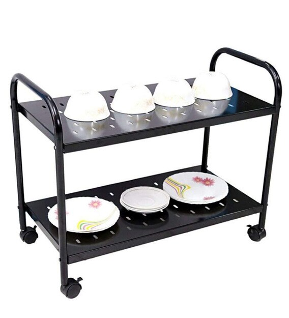 Buy 2 Tier Steel Kitchen Trolley By Peng Essentials Online Kitchen Racks Kitchen Racks Discontinued Pepperfry Product