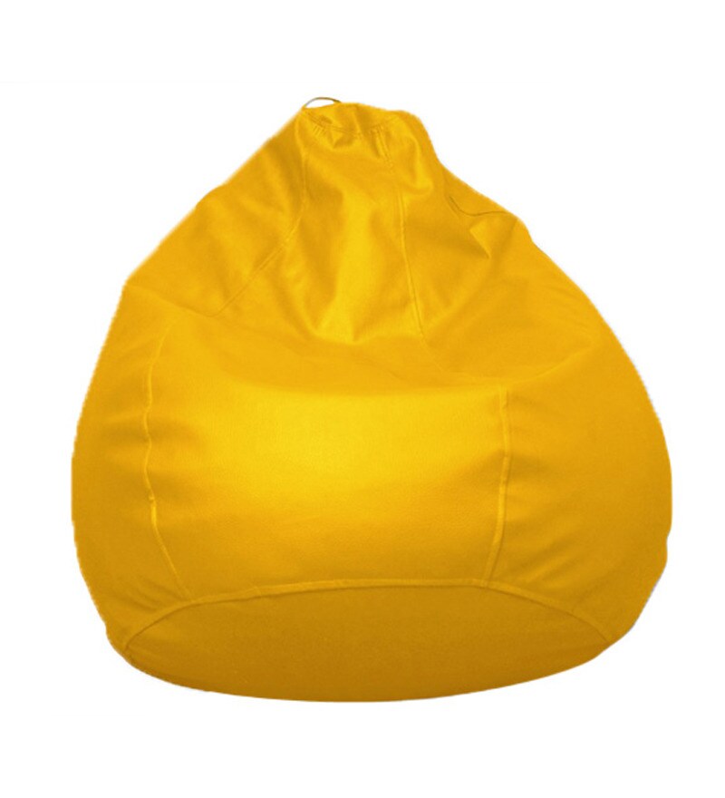 Pebbleyard Kids Classic Yellow Bean Bag (With Beans) by Pebbleyard