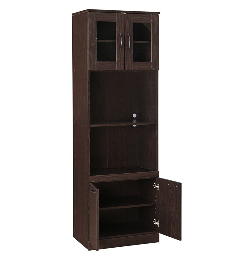 Buy Penelope Crockery Unit in Oak Brown Finish by HomeTown Online