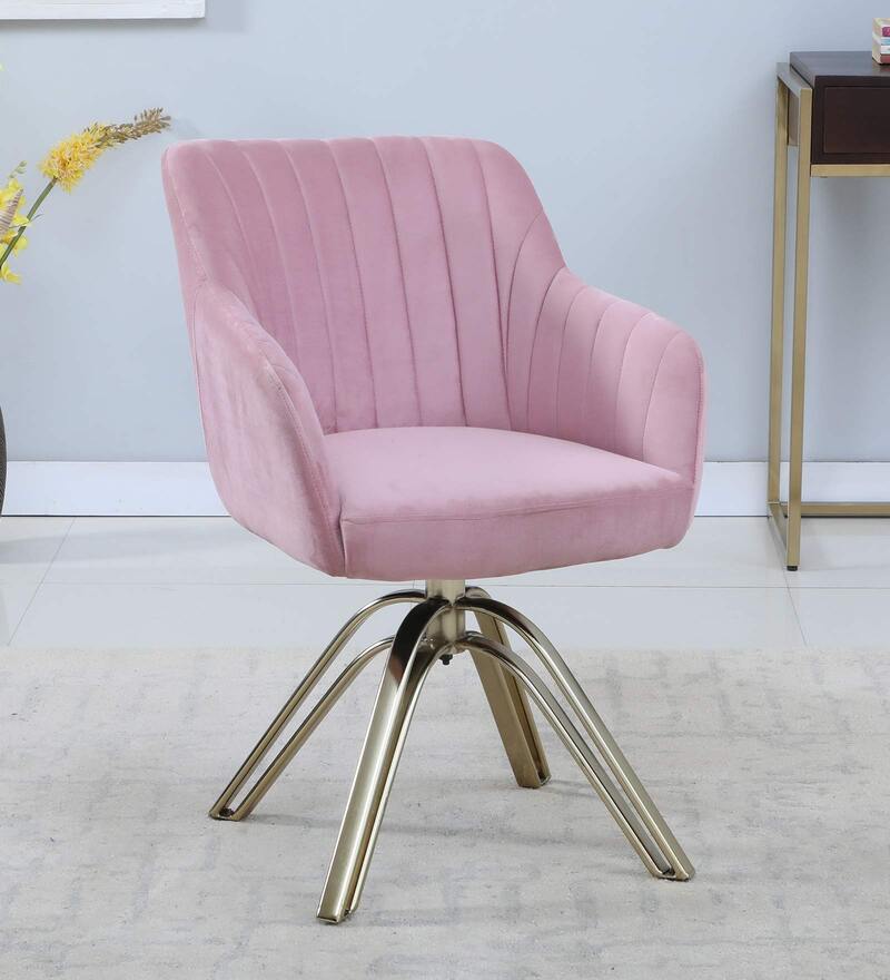 metal pink chair