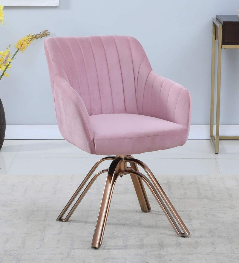 pink chair rose gold legs