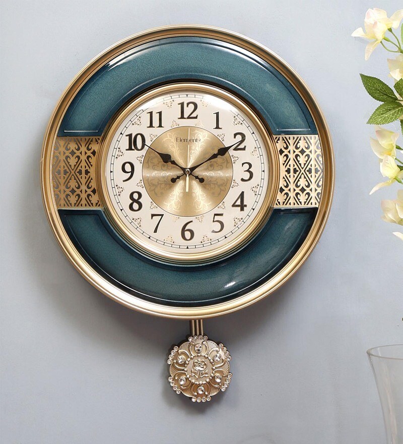 Buy Blue Plastic Bang Pendulum Clock Online Pendulum Clocks Wall Clocks Home Decor