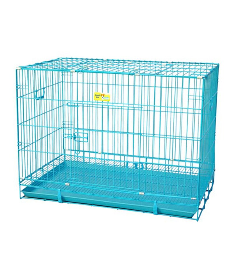 blue cage for dogs