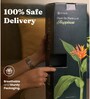 Peace Lily Plant With Aura Pot- Jet-Black