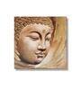 Peaceful Buddha Gold Synthetic Wood Framed Oil Painting