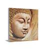 Peaceful Buddha Gold Synthetic Wood Framed Oil Painting